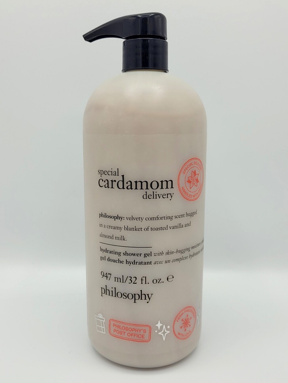 Philosophy Special Cardamom Delivery Hydrating Shower Gel Body Wash 32oz w/ Pump